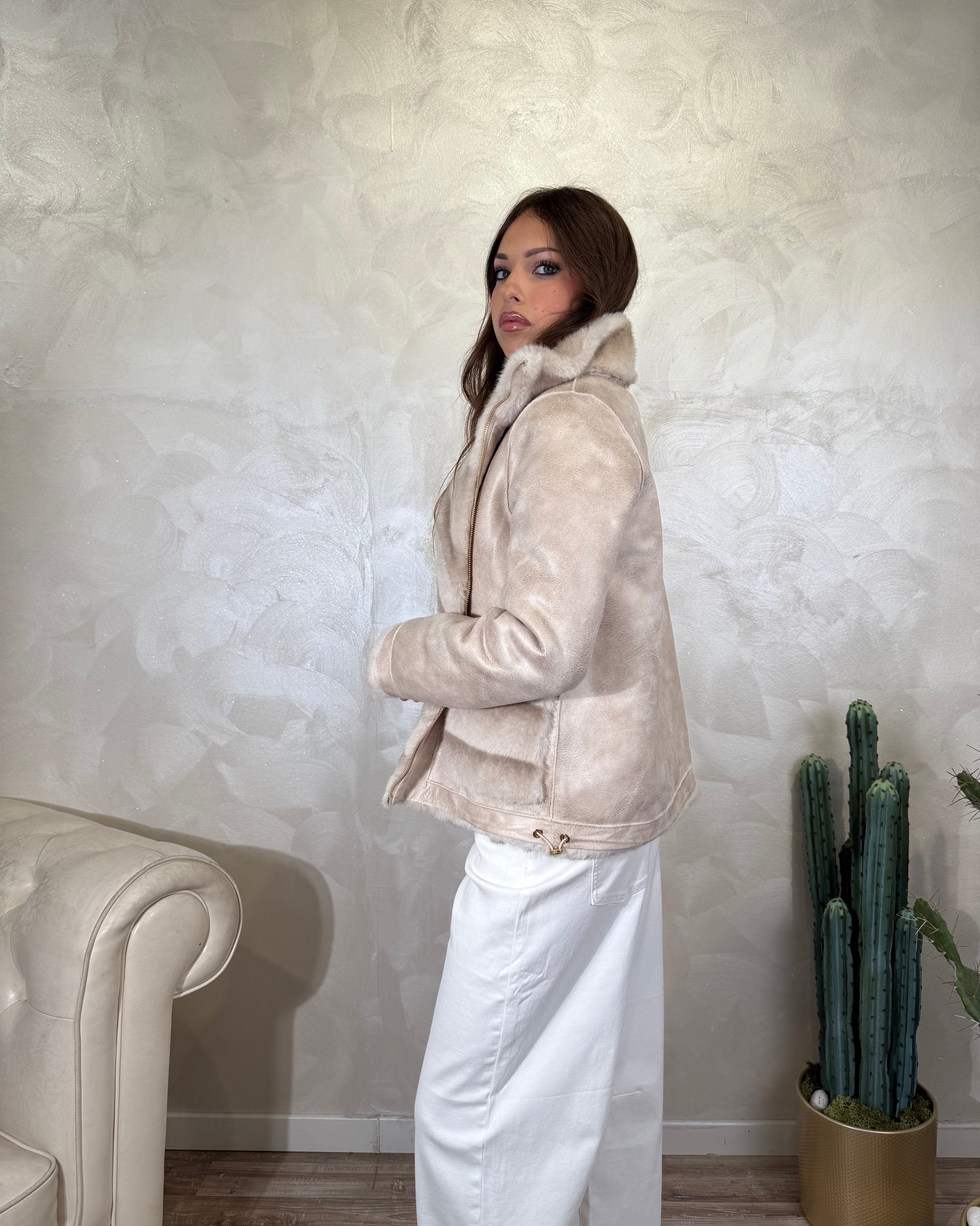 GIUBBOTTINO ECOMONTONE REVERSIBILE COL.PANNA