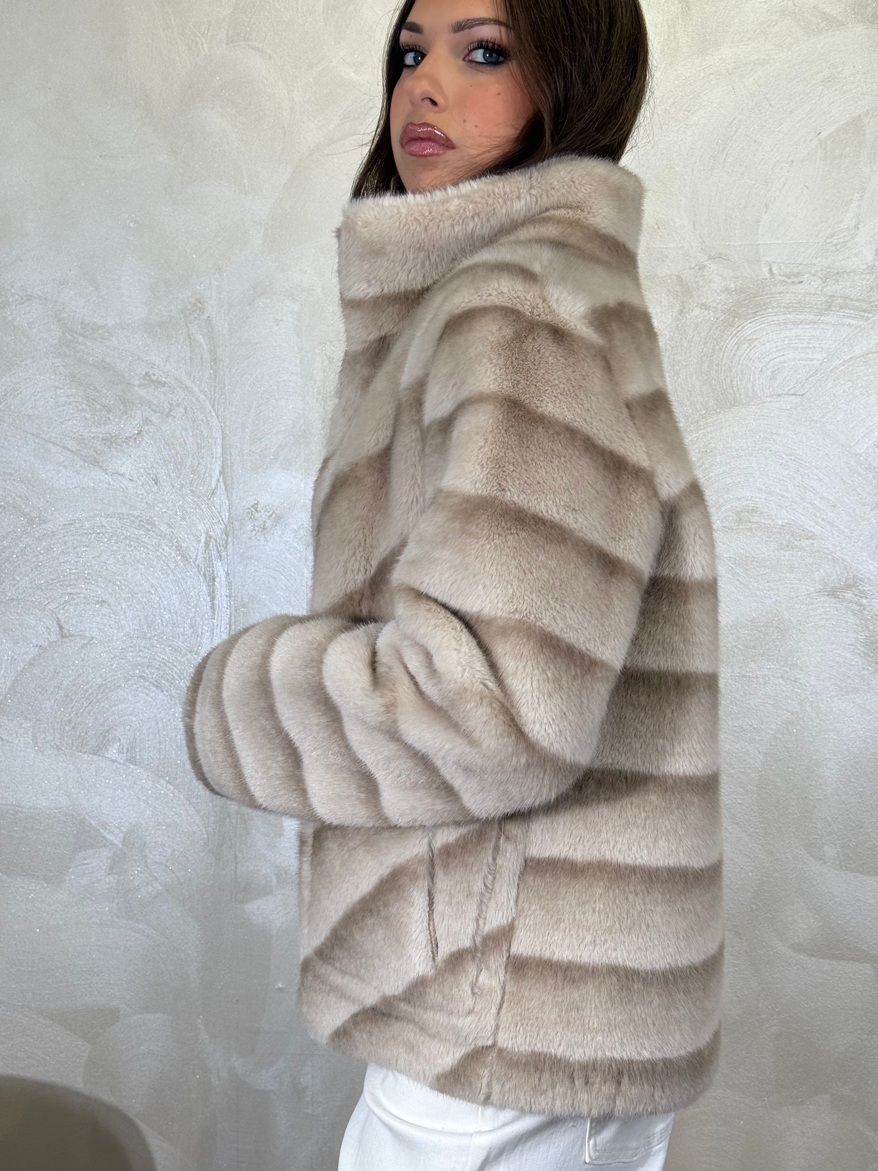 GIUBBOTTINO ECOMONTONE REVERSIBILE COL.PANNA