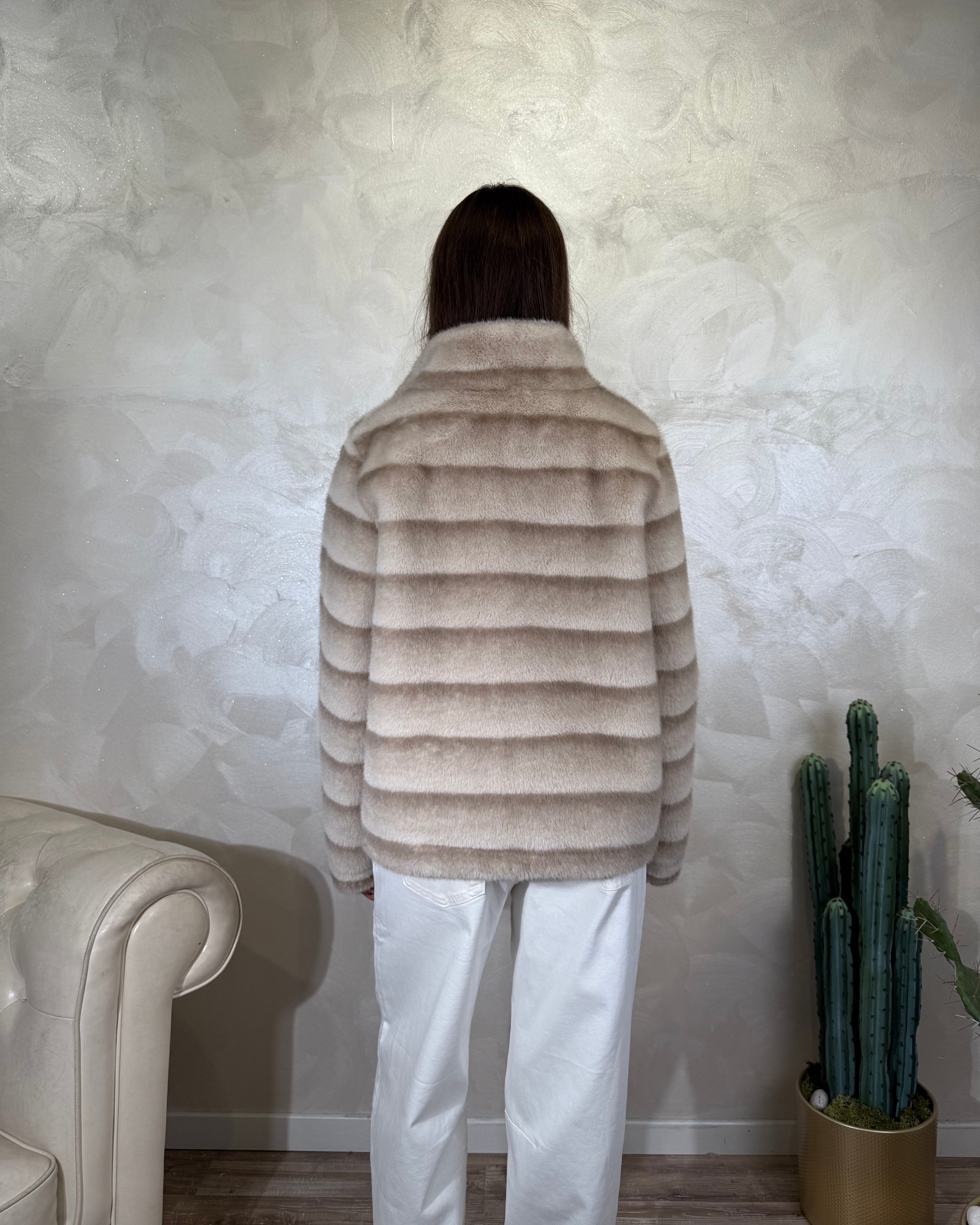 GIUBBOTTINO ECOMONTONE REVERSIBILE COL.PANNA