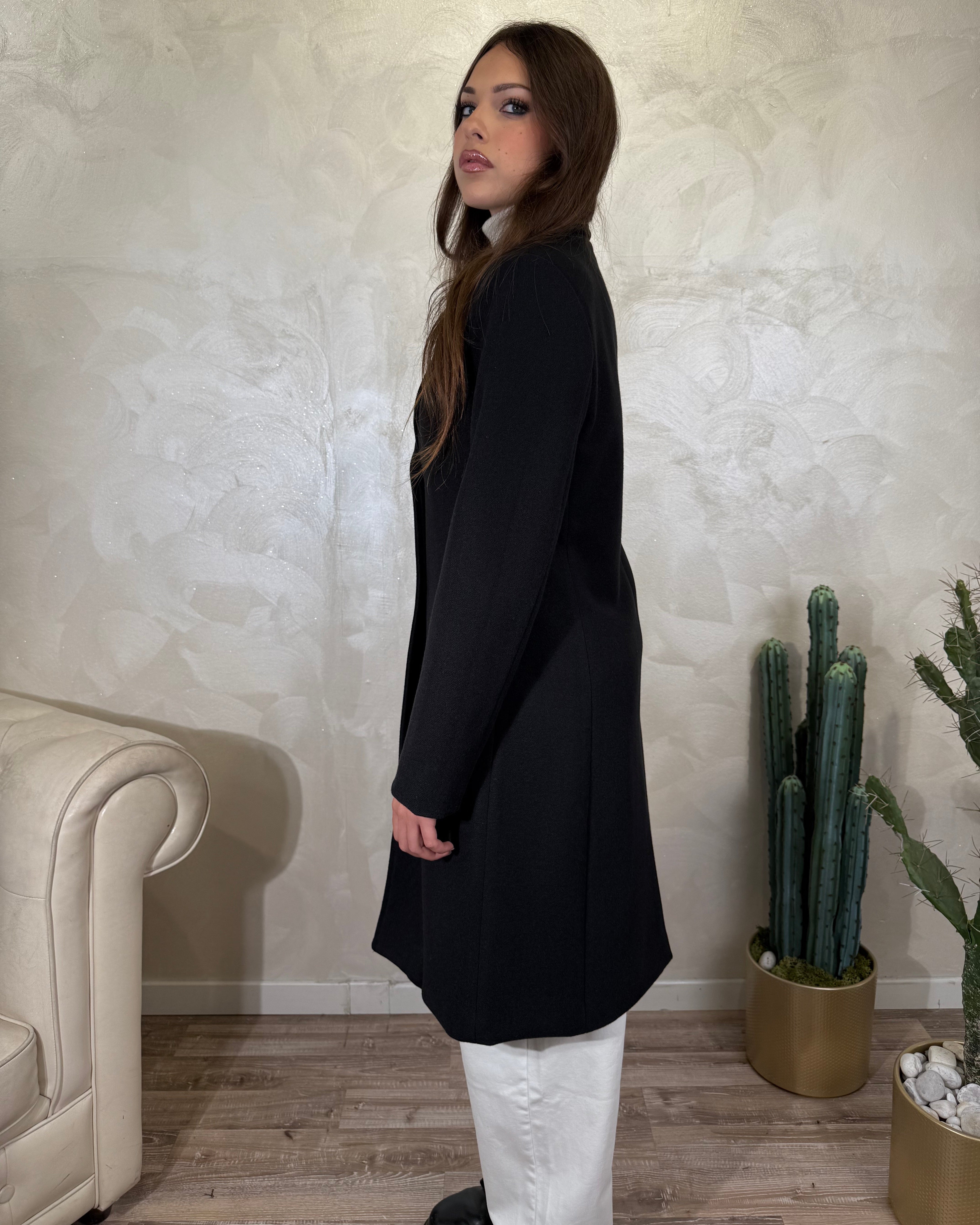 CAPPOTTO BARONETTO MONO PETTO COL.  NERO