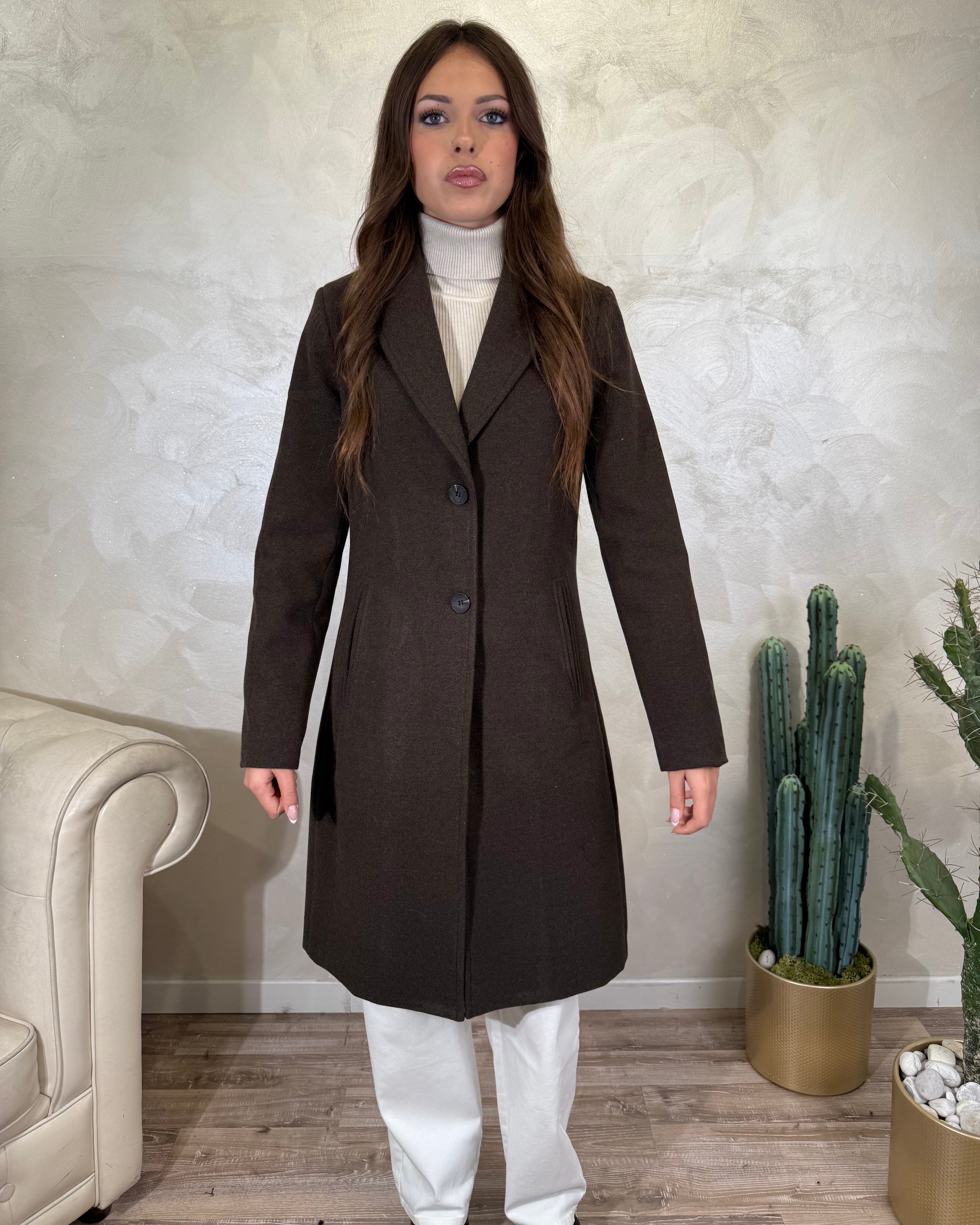 CAPPOTTO BARONETTO MONO PETTO COL.  MORO