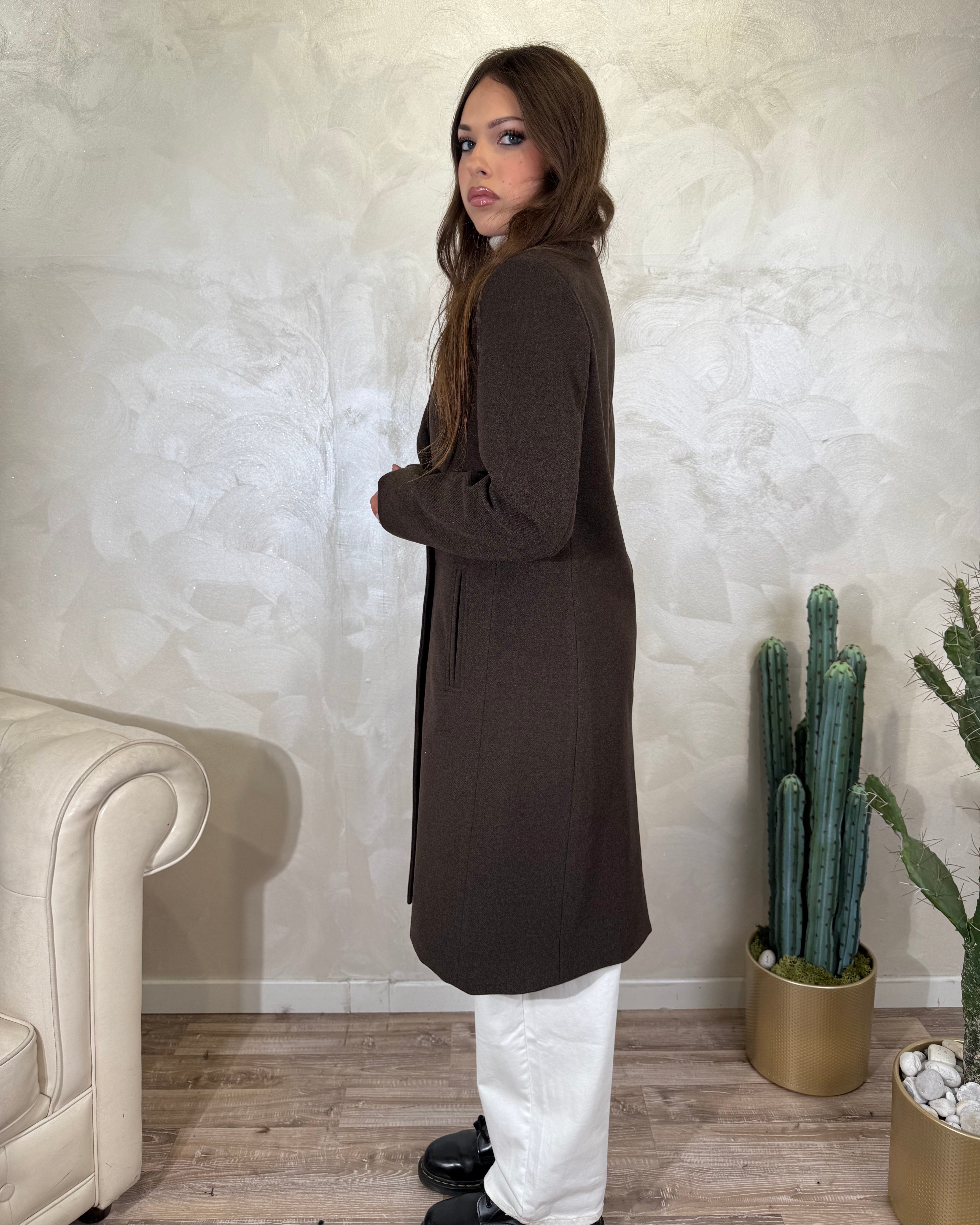 CAPPOTTO BARONETTO MONO PETTO COL.  MORO