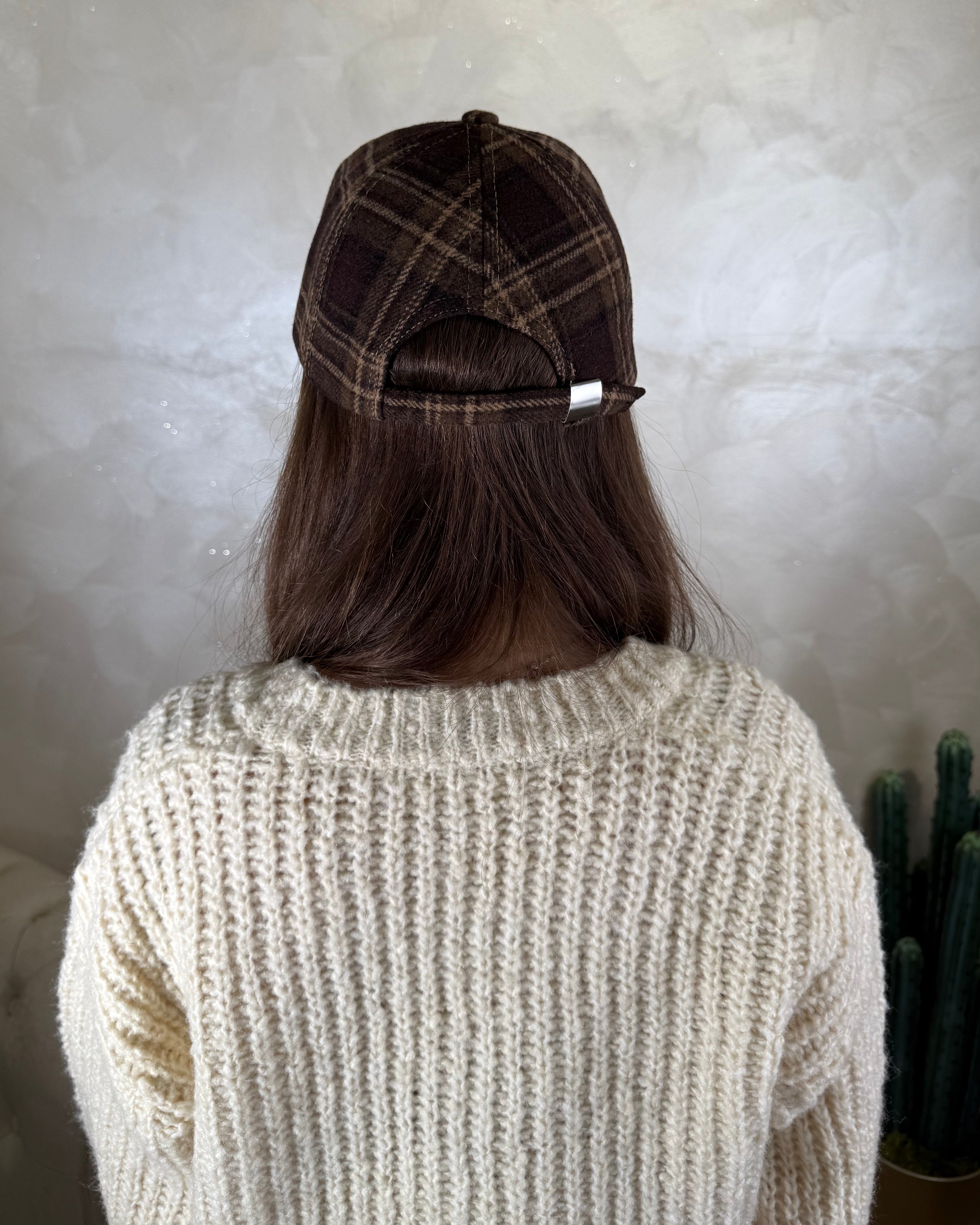 CAPPEELLINO VISIERA CHECK COL. MORO