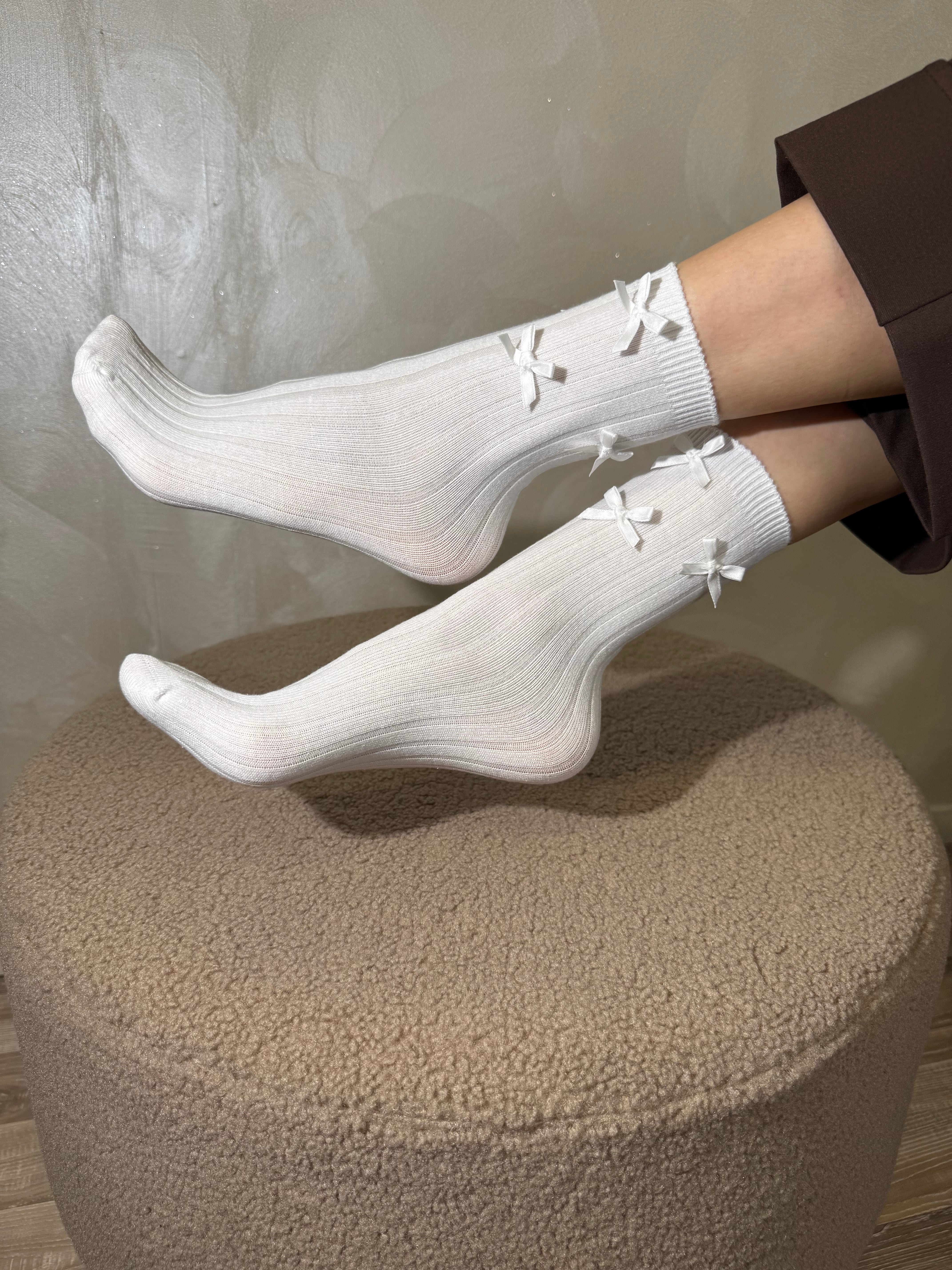 CALZINI FIOCCHI COL.BIANCO