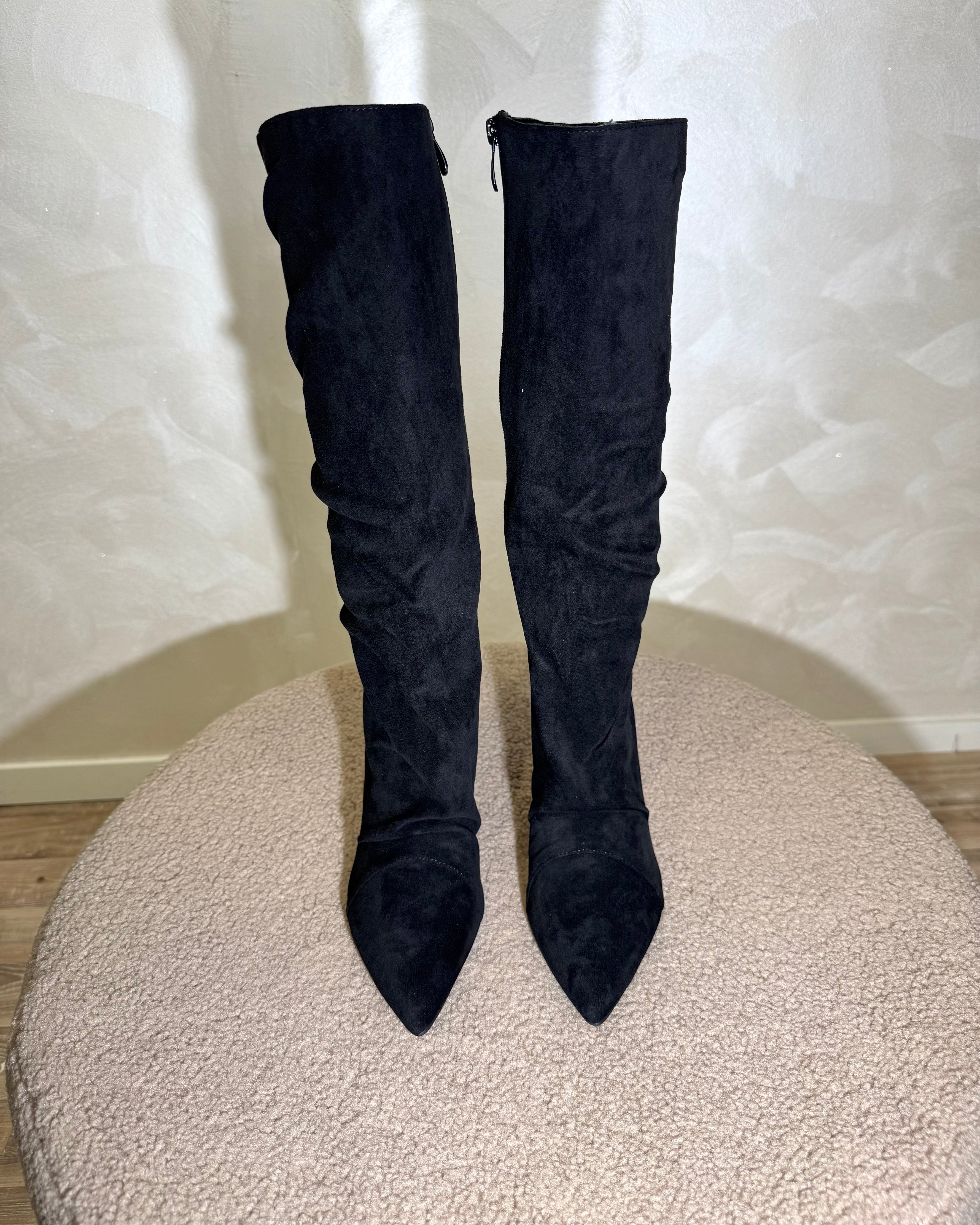 STIVALE ECO CAMOSCIO COL. NERO