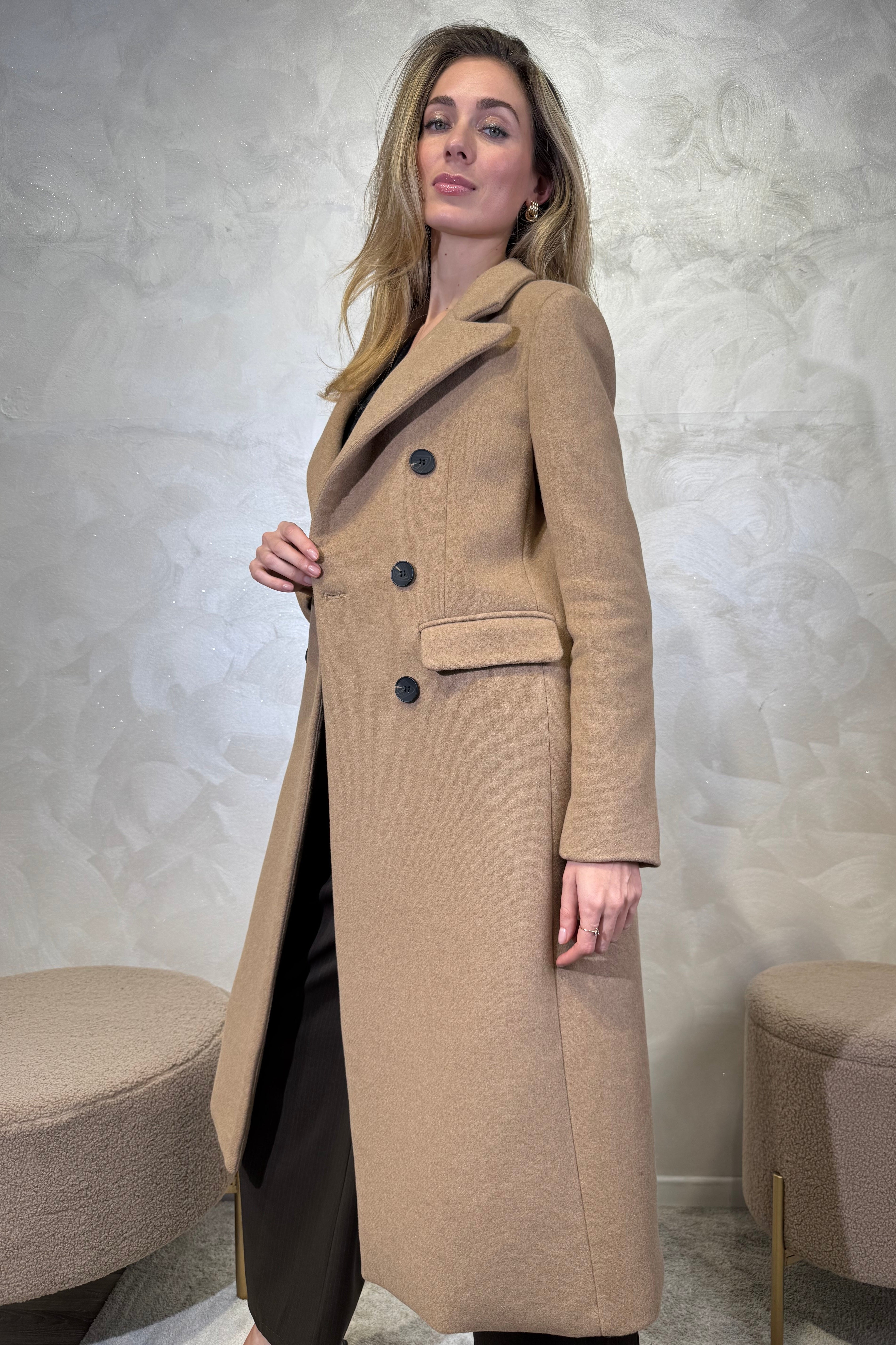 CAPPOTTO DOPPIO PETTO COL.CAMMELLO