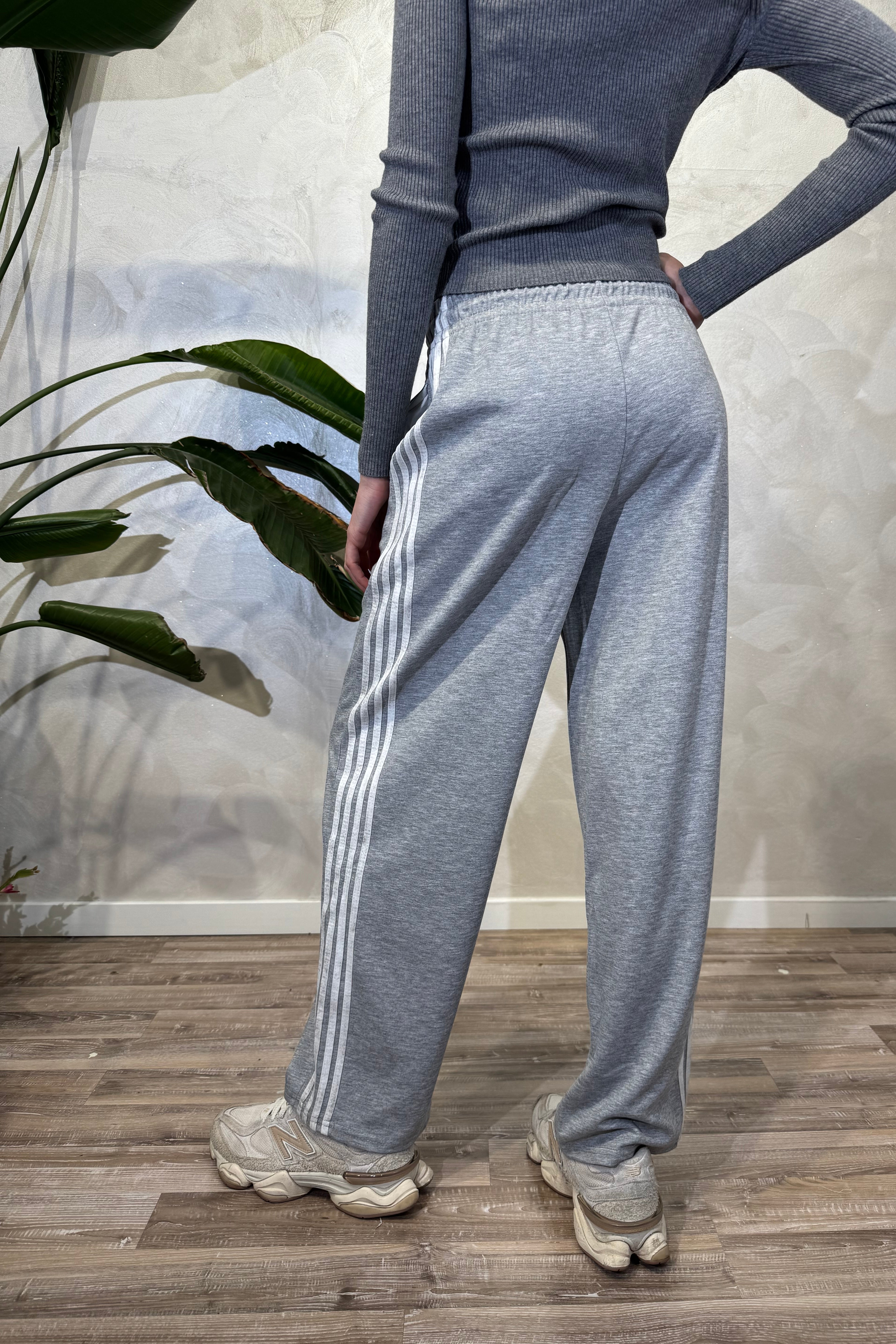 JOGGER STRIPE PANTA CON BANDE LATERALI COL. GRIGIO
