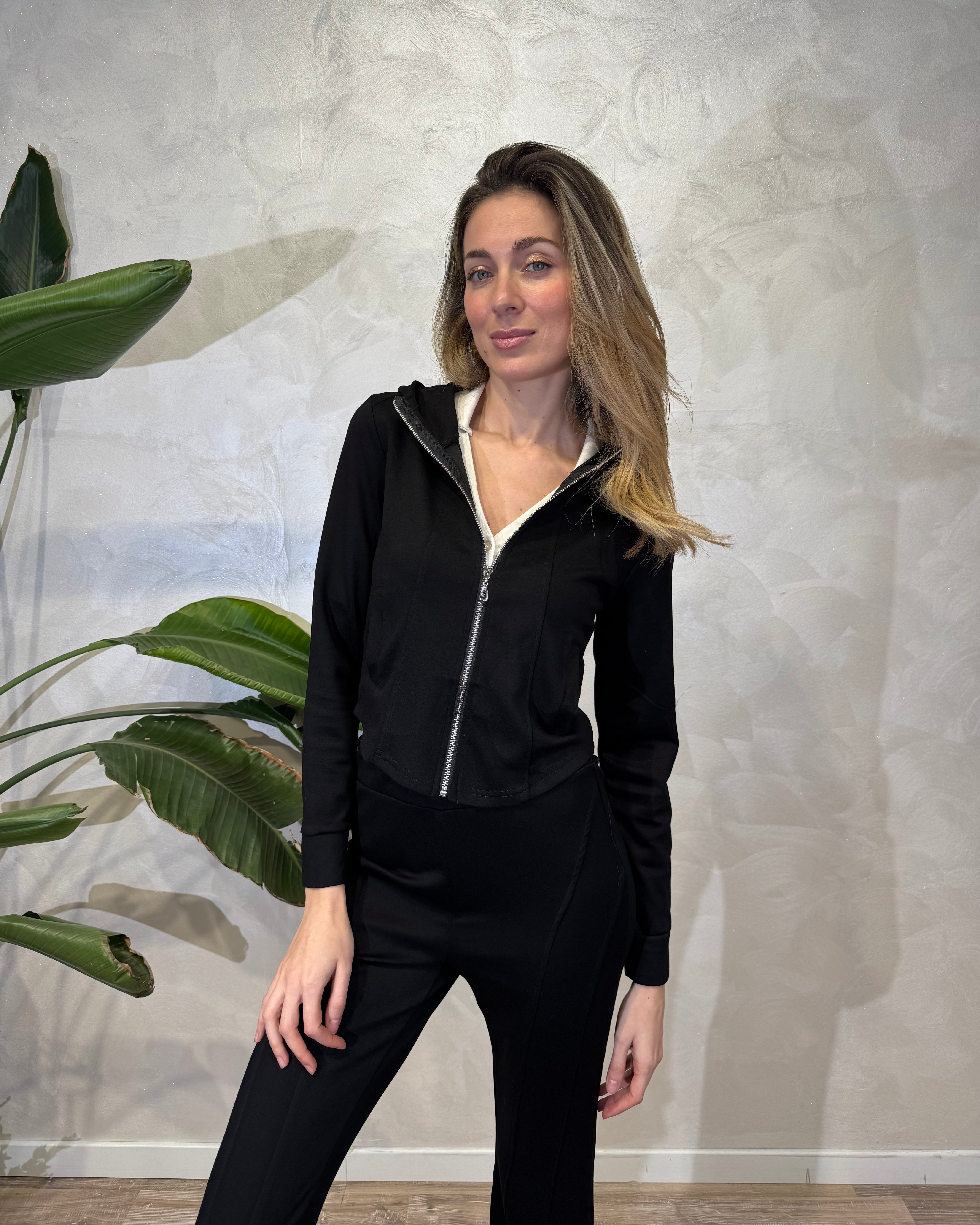 SET TUTA ZIP-UP COL. NERO