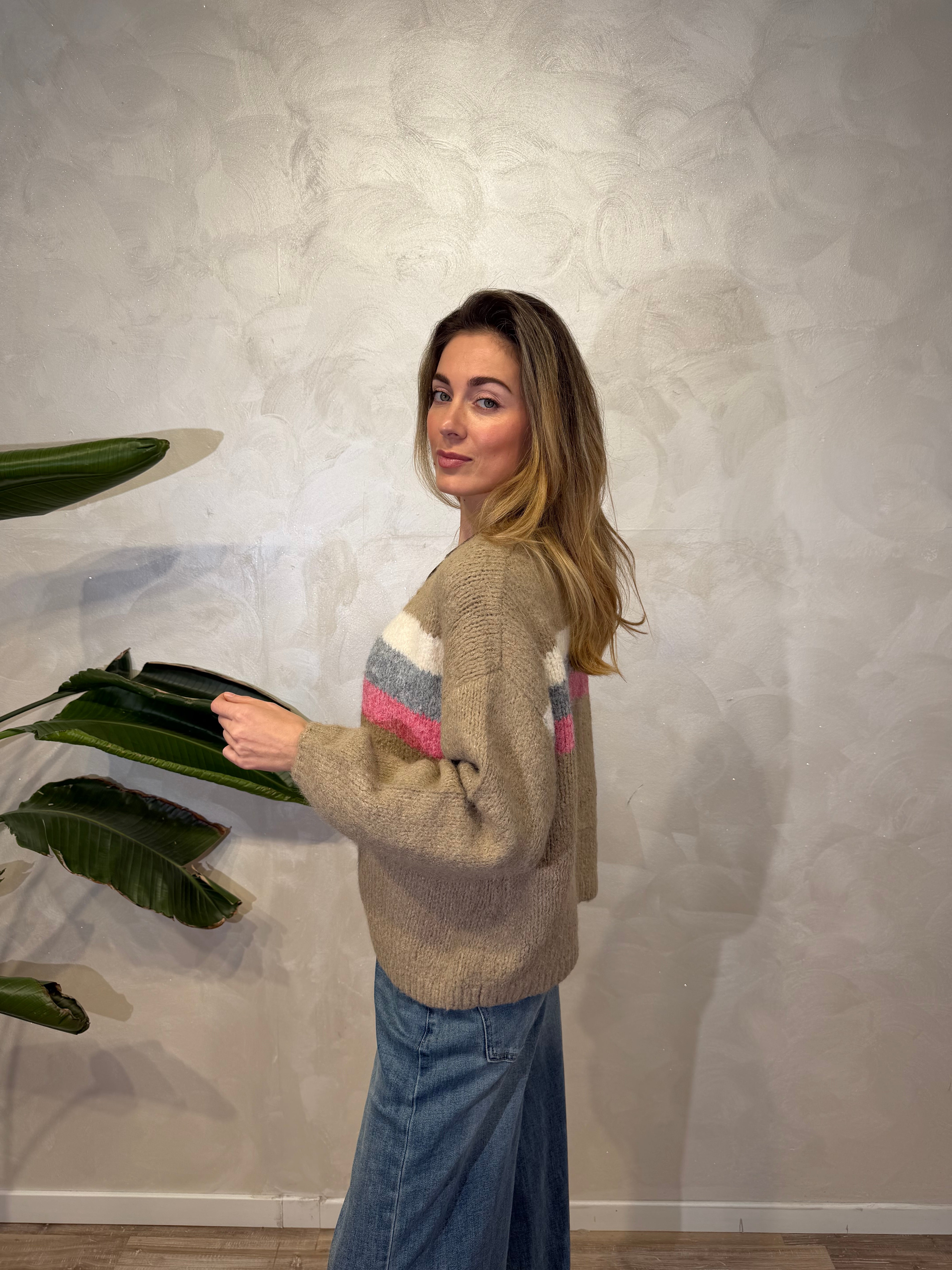 CARDIGAN RIGA URBAN CHIC COL.CAMEL