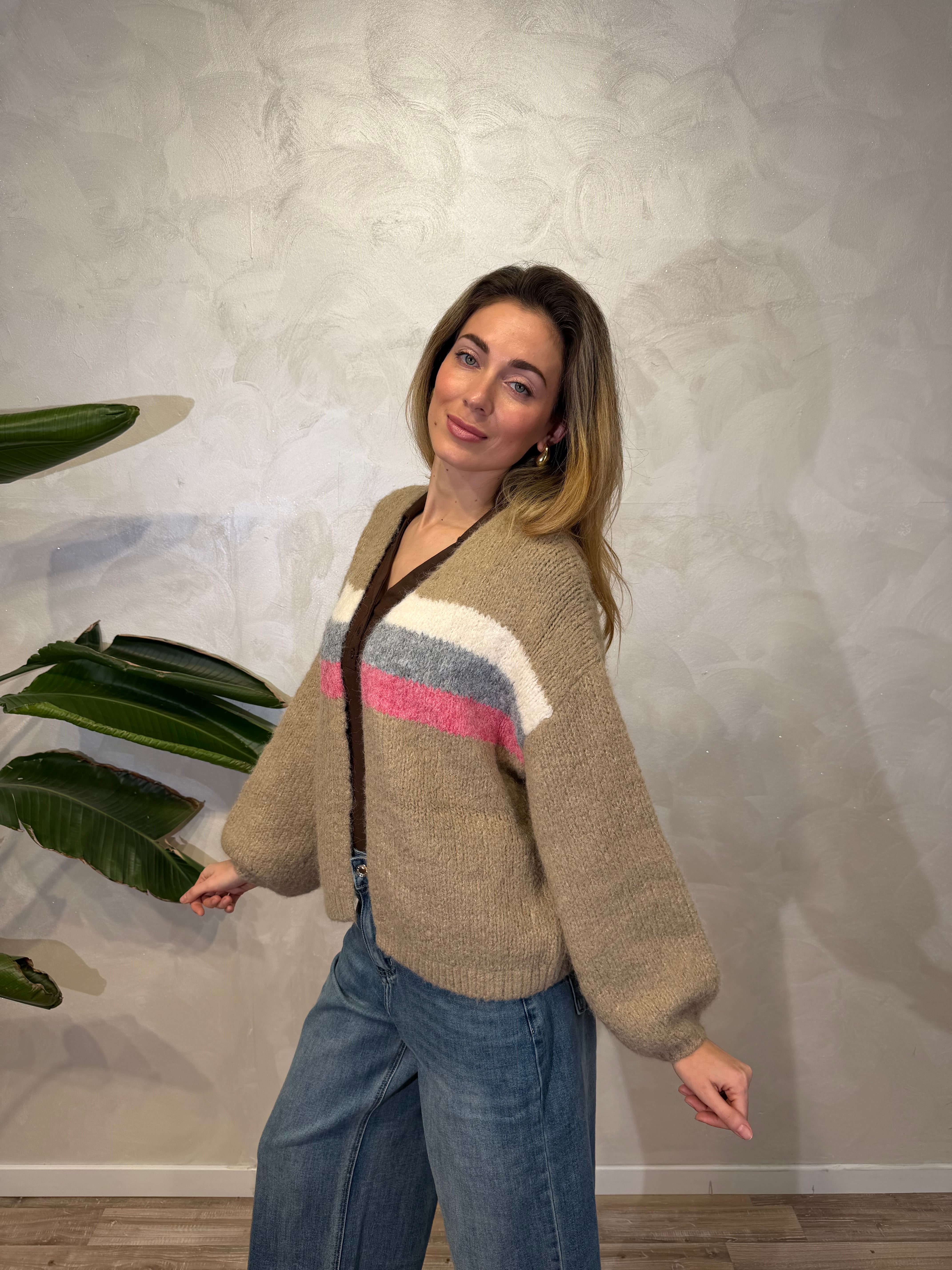 CARDIGAN RIGA URBAN CHIC COL.CAMEL