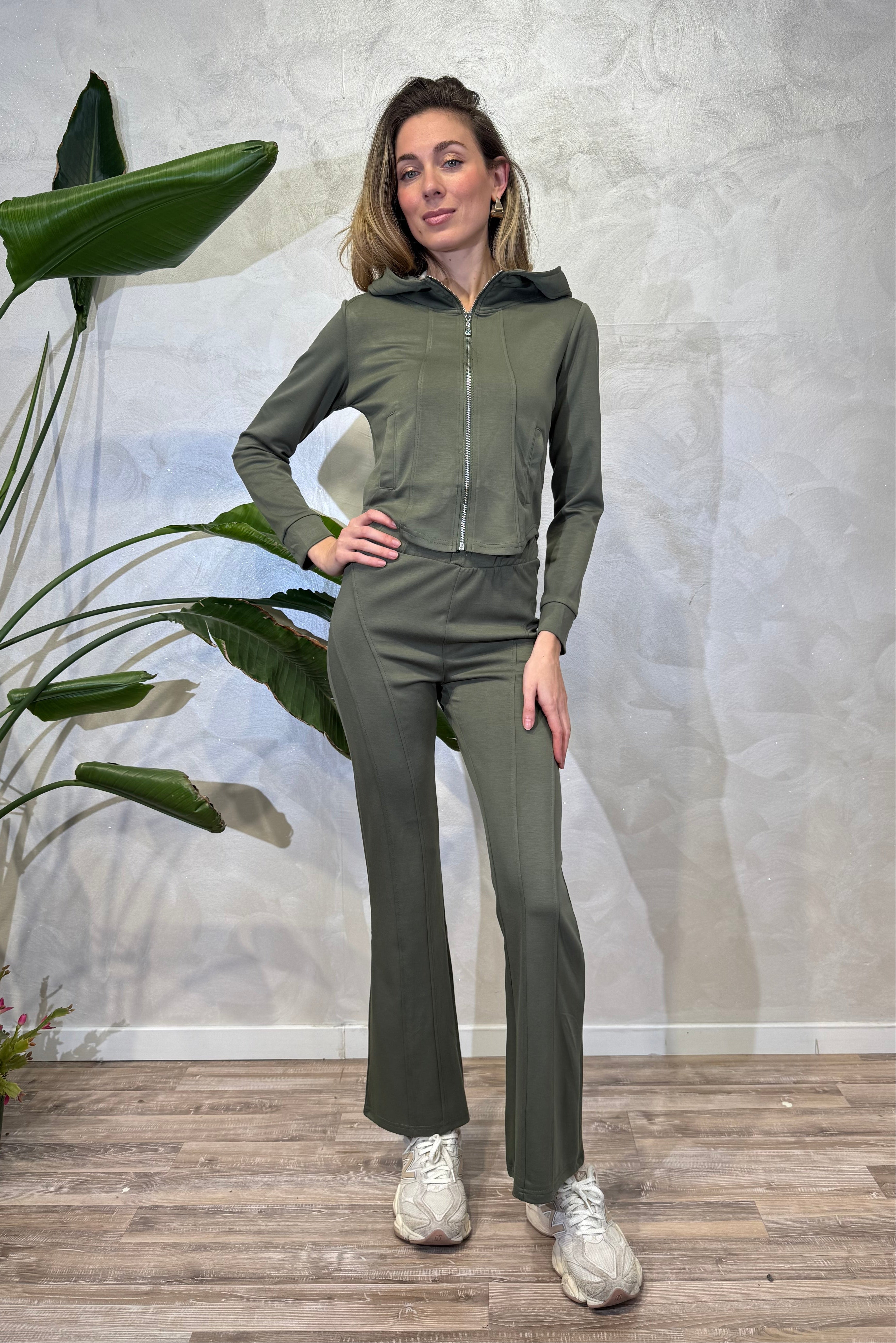 SET TUTA ZIP-UP COL. VERDE
