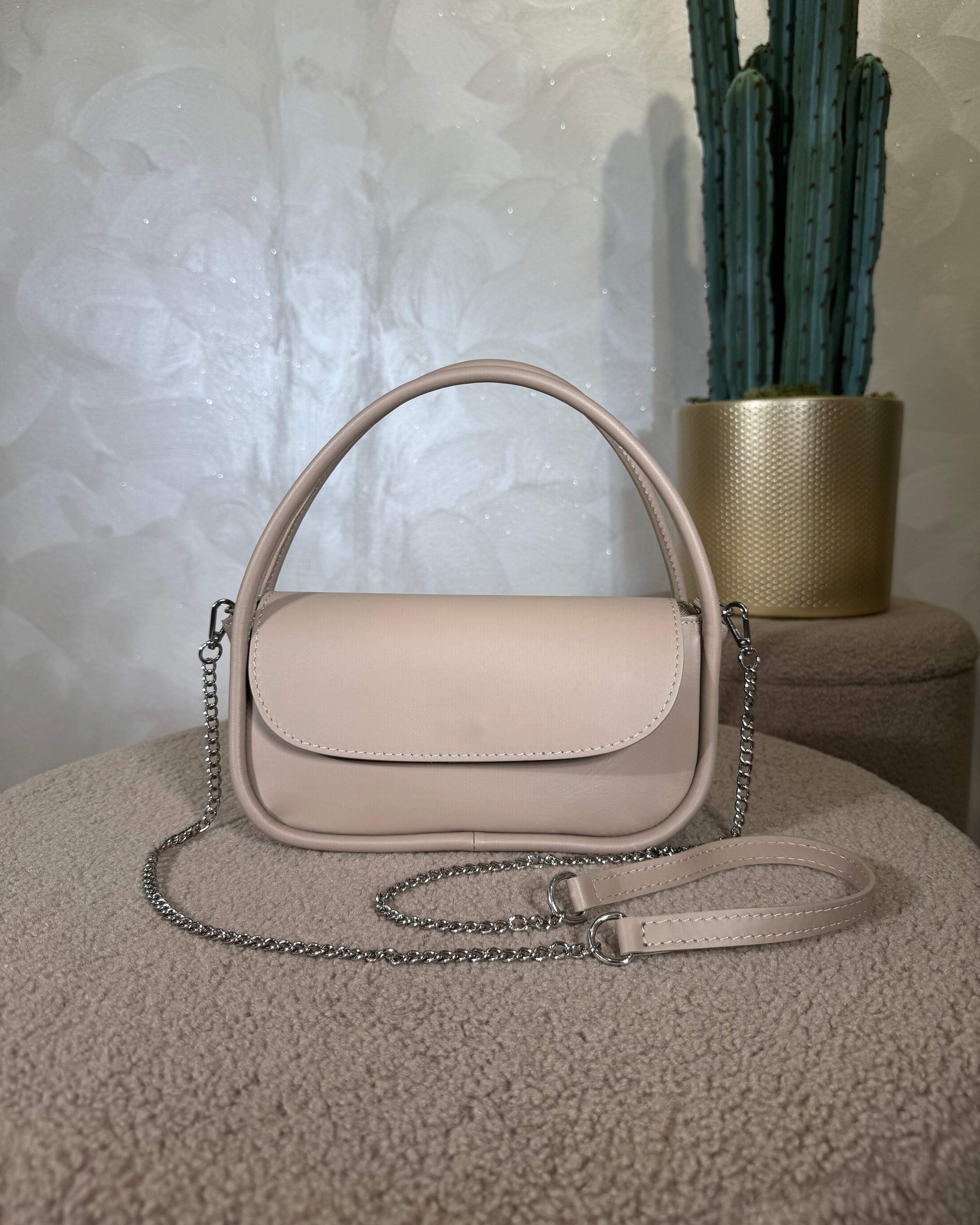 BORSA A SPALLA COL.BEIGE