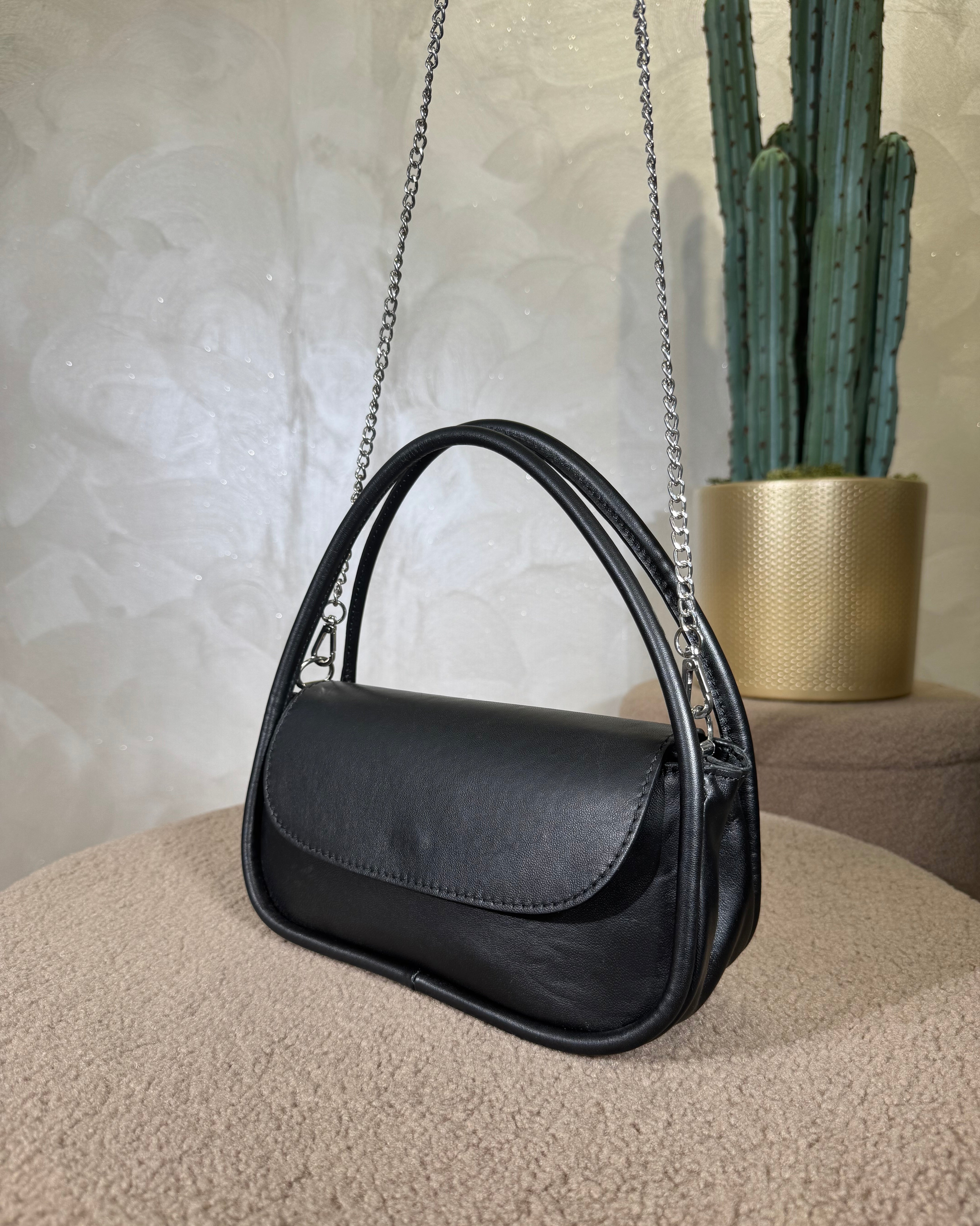 BORSA A SPALLA COL.NERO