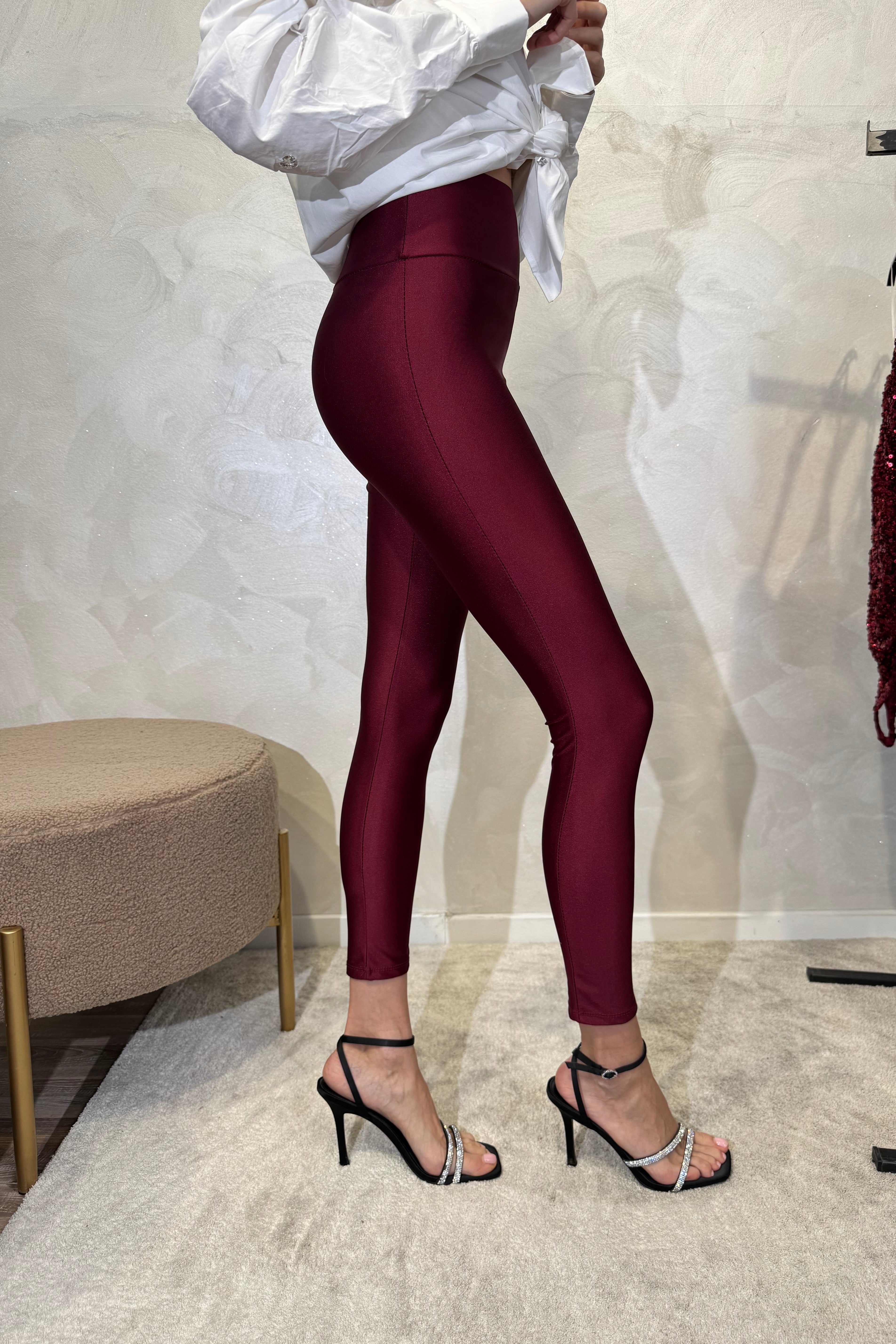 LEGGINGS MINIMAL COL.BORDEAUX