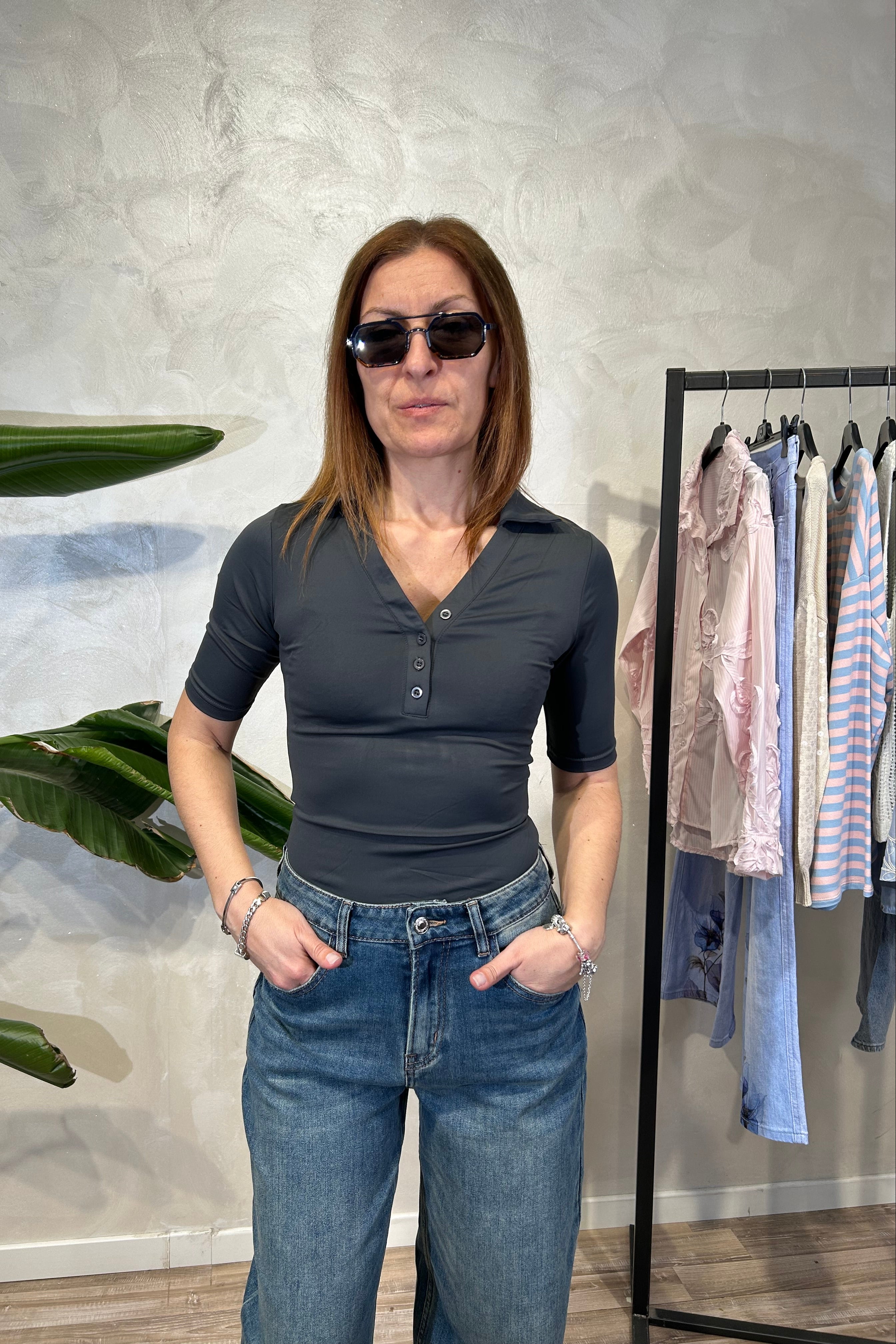 BODY COLLO POLO SERAFINO SUPER CONFORT COL. GRIGIO SCURO