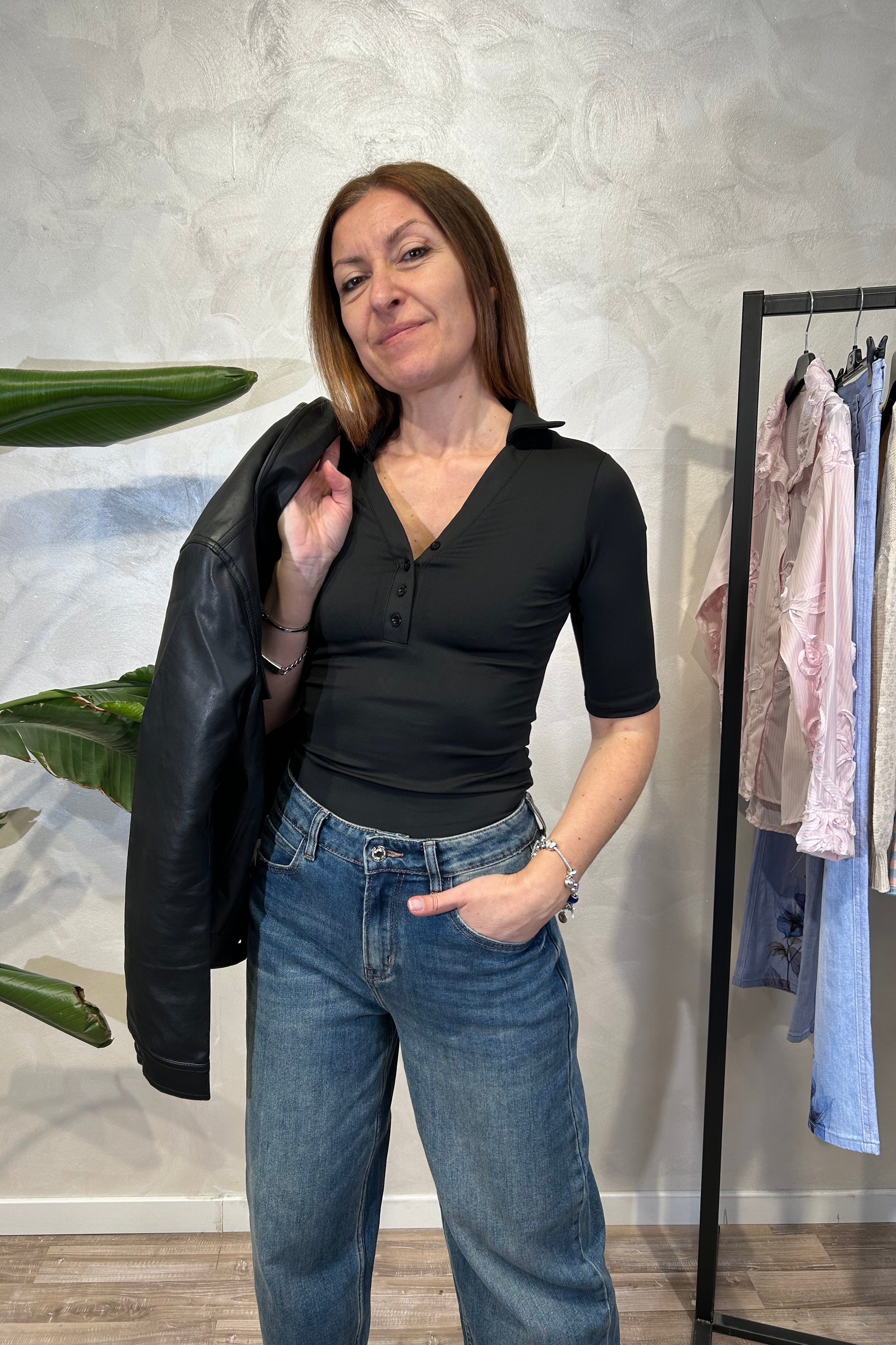 BODY COLLO POLO SERAFINO SUPER CONFORT COL. NERO