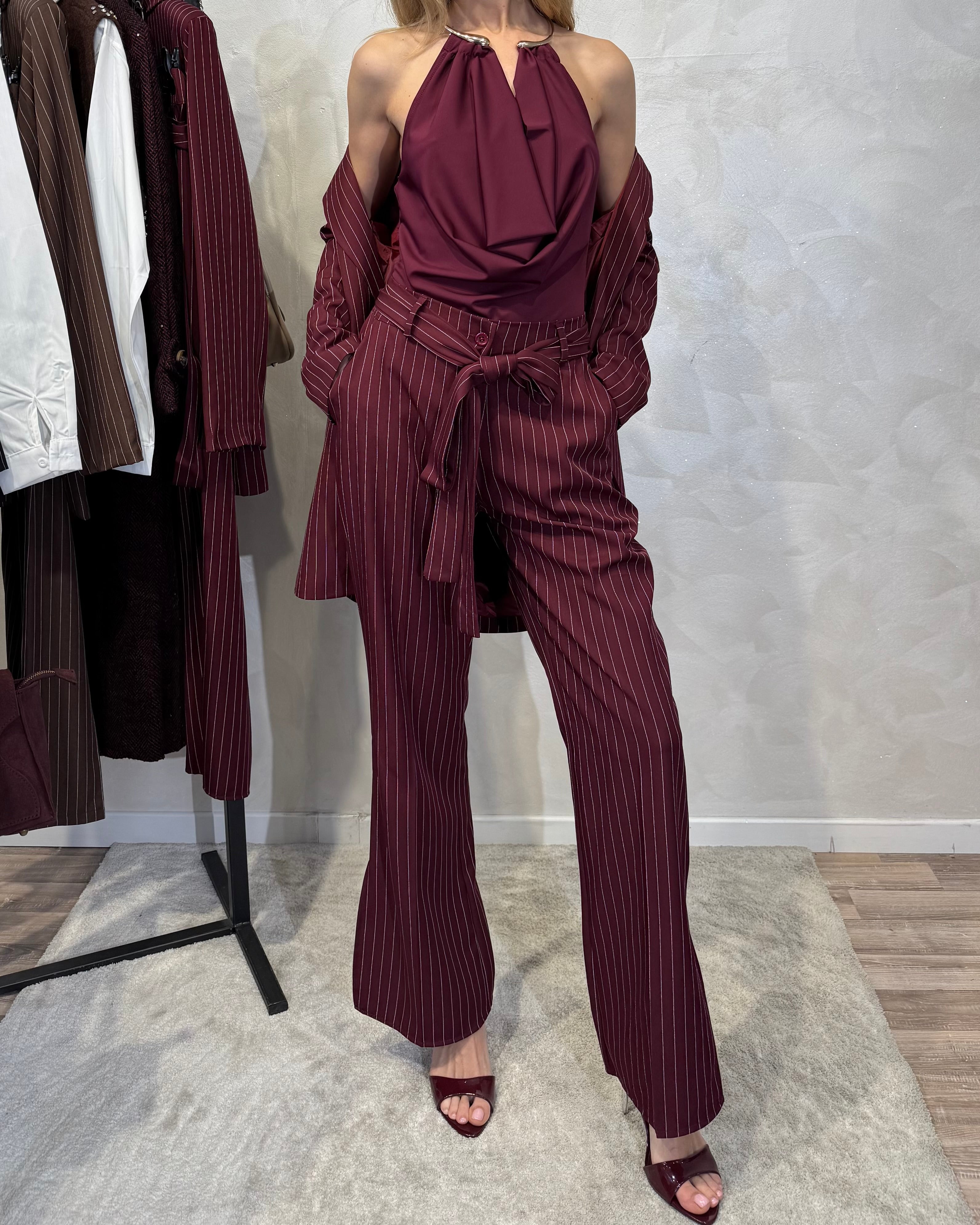 COMPLETO GESSATO  CONTEMPORANEO COL. BORDEAUX