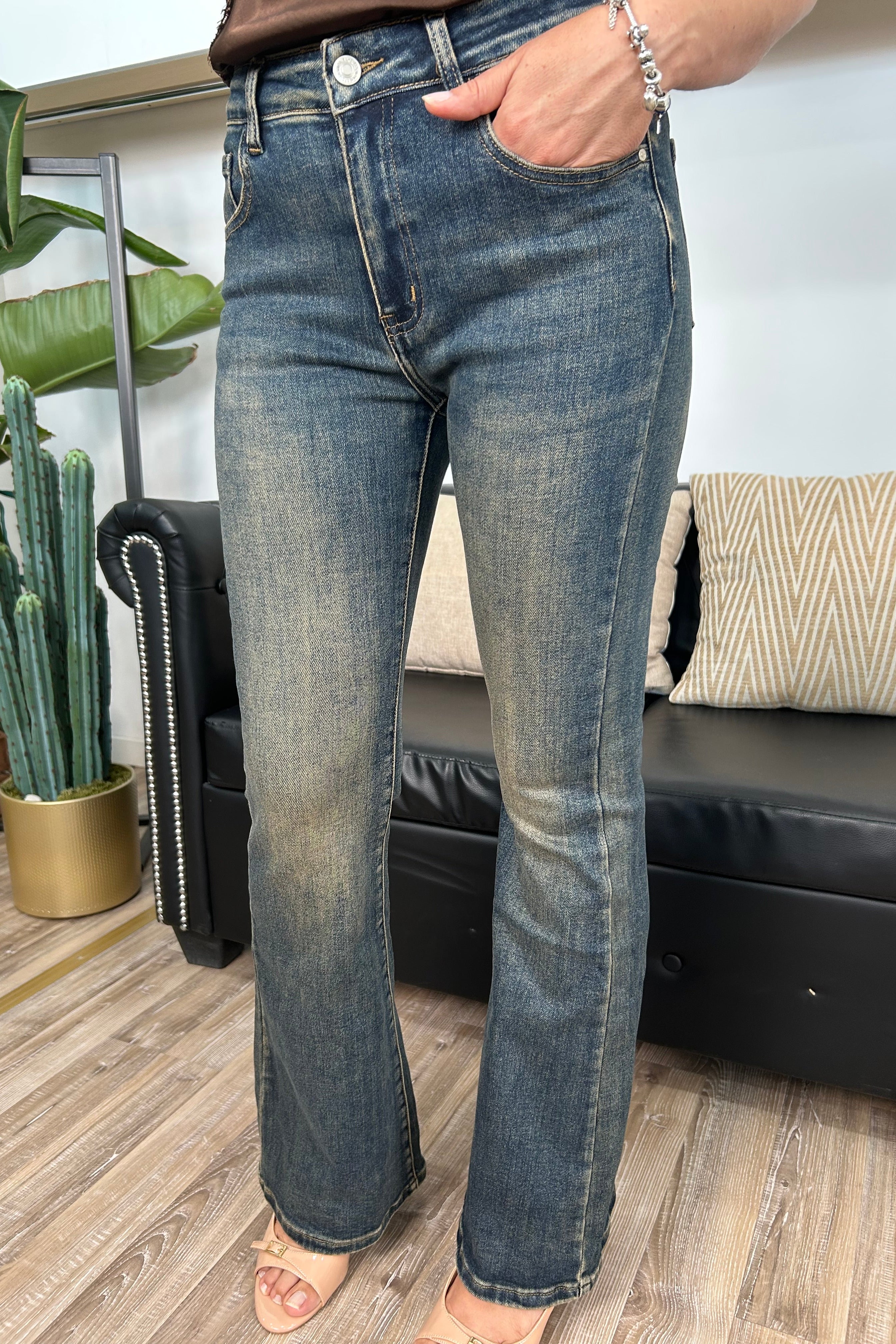 JEANS FLARE DENIM VINTAGE MOD.MARTA